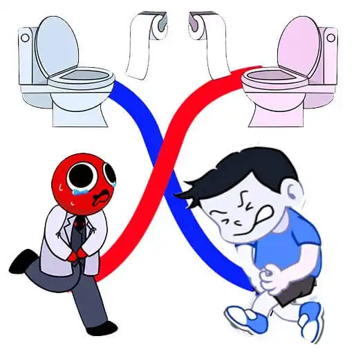 Play Draw Puzzle Rainbow ToiletRush APK