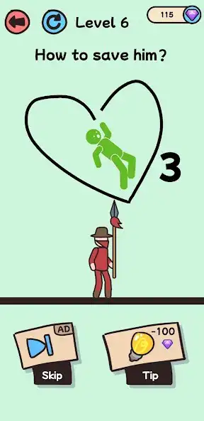 Play Draw Stick Hero as an online game Draw Stick Hero with UptoPlay