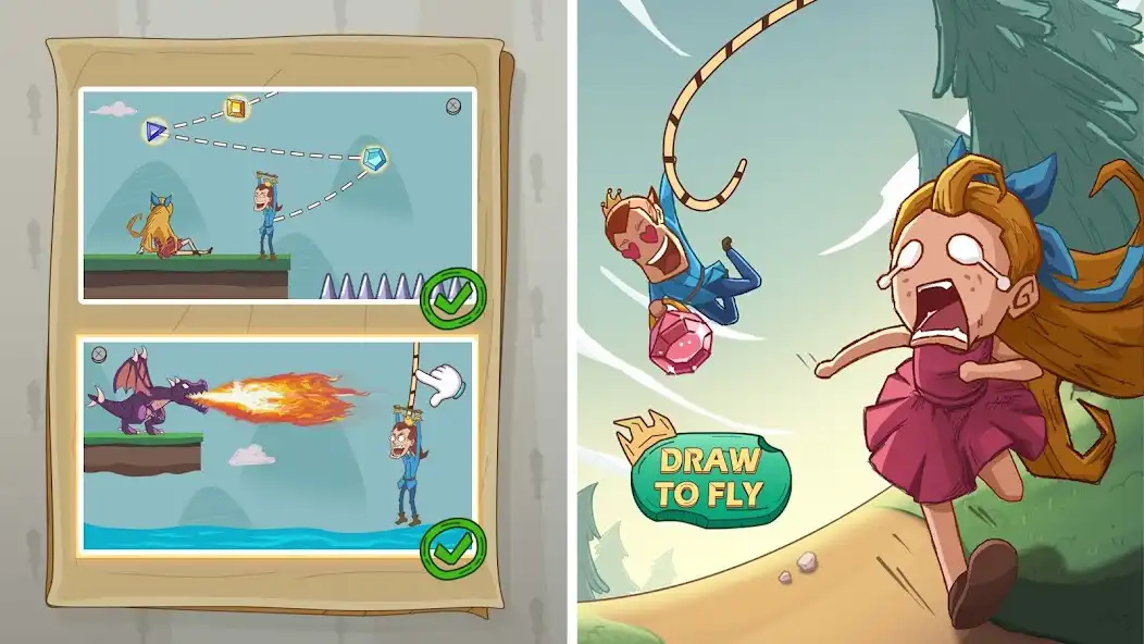 Play Draw to Fly: Save Line Puzzle  and enjoy Draw to Fly: Save Line Puzzle with UptoPlay