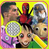 Free play online Draw trending characters - color by number APK Free play online Draw trending characters - color by number APK