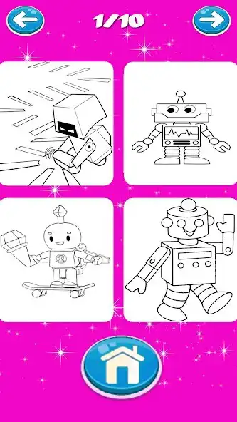 Play Draw Wali Robot Coloring Book as an online game Draw Wali Robot Coloring Book with UptoPlay