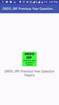 Play DRDO Junior Research Fellow Previous year Papers