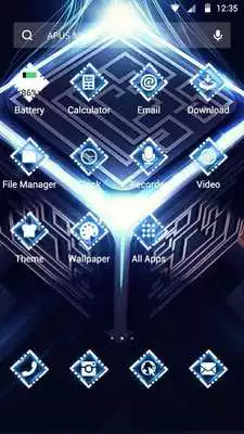 Play Dream Blue Technology theme