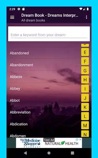 Play Dreams Dictionary