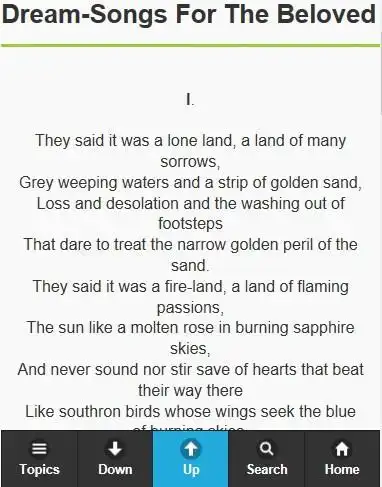 Play Dream-Songs For The Beloved as an online game Dream-Songs For The Beloved with UptoPlay