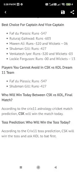 Play Dream Team Prediction - Crix11 as an online game Dream Team Prediction - Crix11 with UptoPlay