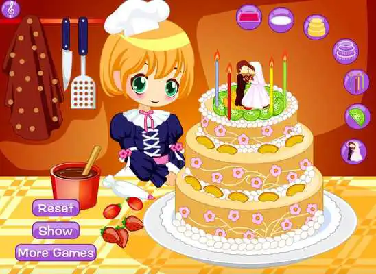 Play Dream Wedding Cake Maker - Cooking games for Girls