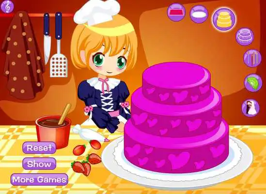 Play Dream Wedding Cake Maker - Cooking games for Girls