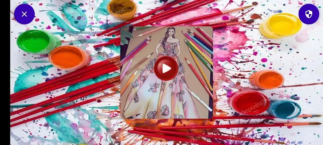 Play dresses drawing book  and enjoy dresses drawing book with UptoPlay