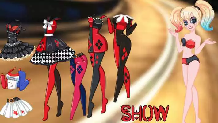 Play Dress Up Harley Quinn Punk New