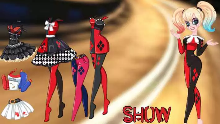 Play Dress Up Harley Quinn Punk New