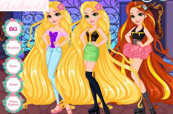 Play DressUp Rapunzel Naughty Nice