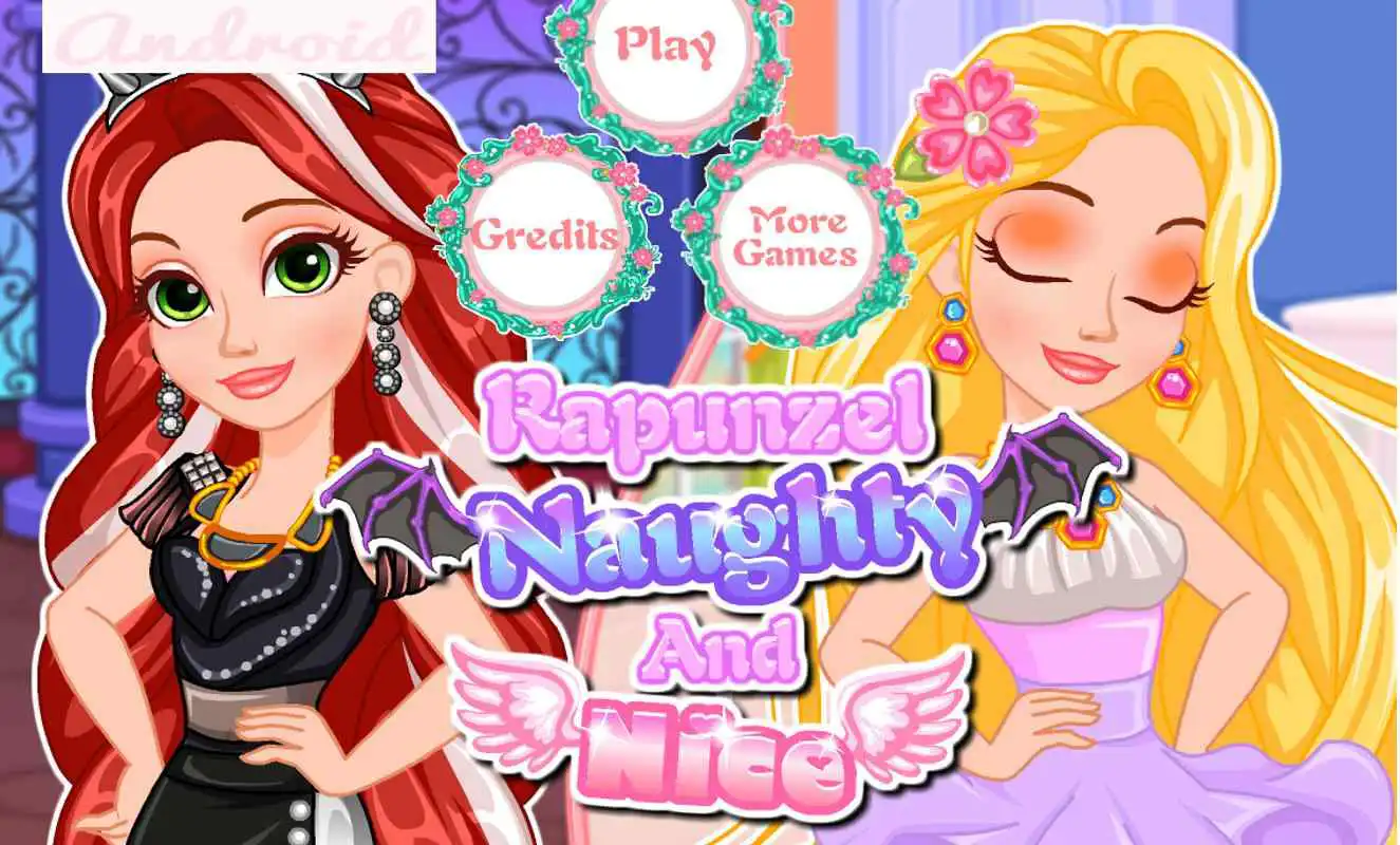 Play DressUp Rapunzel Naughty Nice