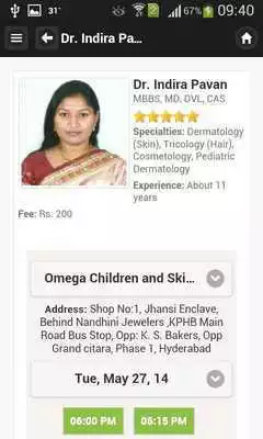 Play Dr Indira Pavan Appointments