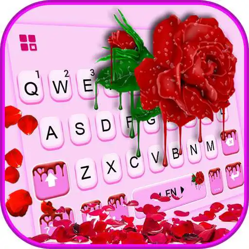 Play Dripping Red Rose Keyboard Theme APK Play Dripping Red Rose Keyboard Theme APK