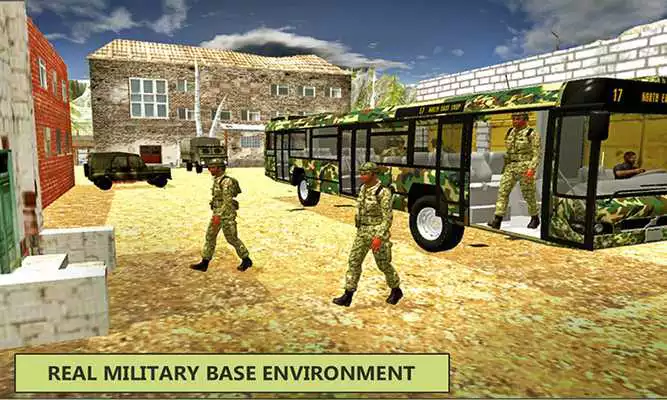 Play Drive Army Check Post Bus