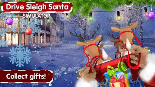 Play Drive Sleigh Santa Simulator as an online game Drive Sleigh Santa Simulator with UptoPlay