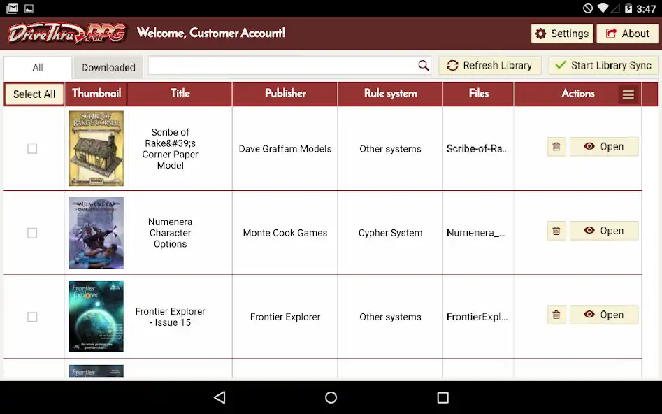 Play DriveThruRPG Library as an online game DriveThruRPG Library with UptoPlay
