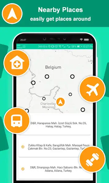 Play Driving directions, GPS Maps as an online game Driving directions, GPS Maps with UptoPlay