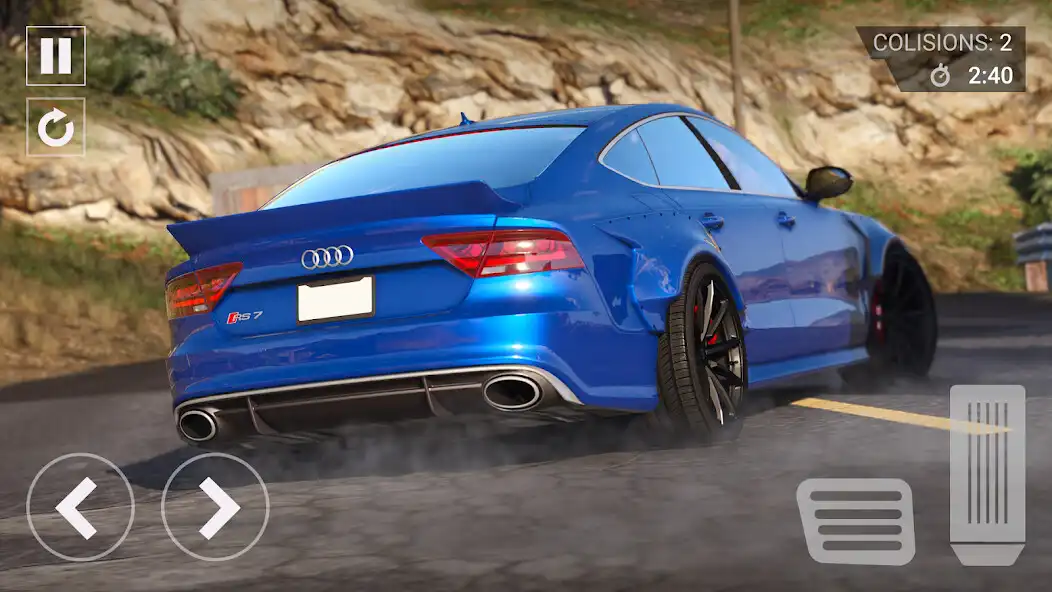 Play Driving Simulator : Audi RS7 as an online game Driving Simulator : Audi RS7 with UptoPlay