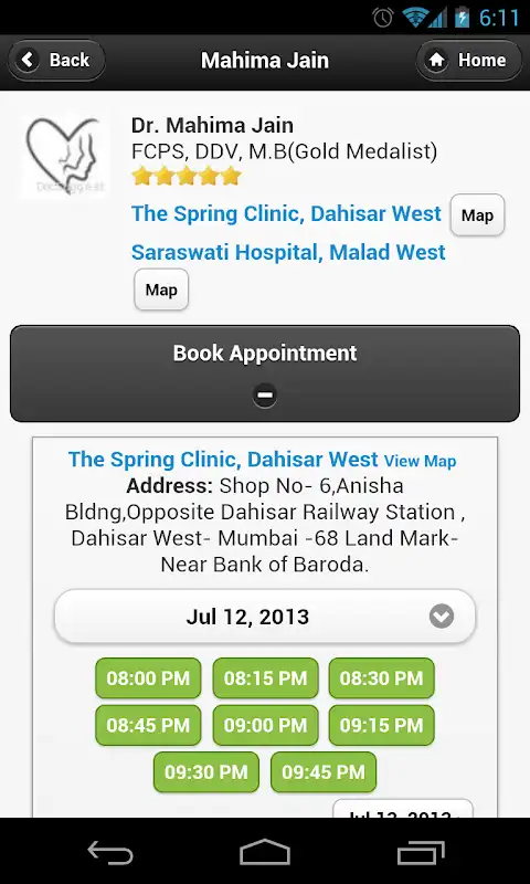 Play Dr Mahima Jain appointments
