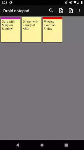 Play Droid Notepad as an online game Droid Notepad with UptoPlay