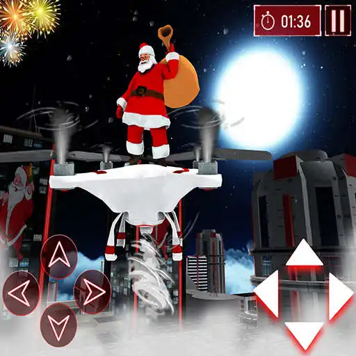 Play Drone Santa gift delivery game APK
