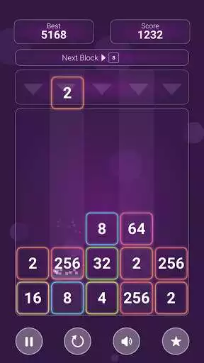 Play Drop & Merge 2048 Number Blocks 2D  and enjoy Drop & Merge 2048 Number Blocks 2D with UptoPlay