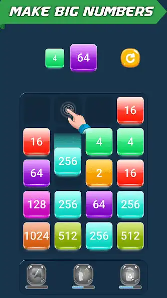 Play Drop Merge Blocks: 2048 Puzzle as an online game Drop Merge Blocks: 2048 Puzzle with UptoPlay