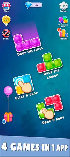 Play Drop The Blocks Deluxe  and enjoy Drop The Blocks Deluxe with UptoPlay