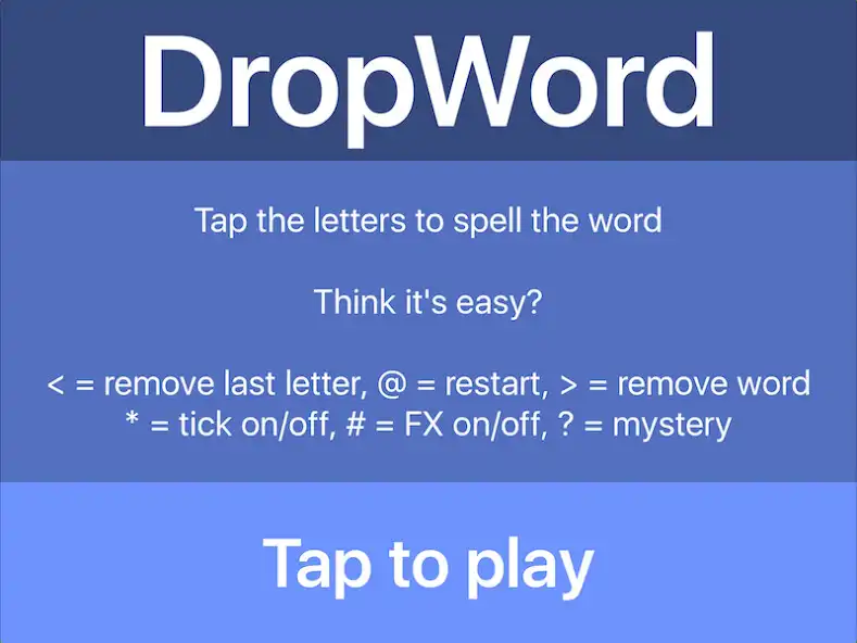 Play DropWord  and enjoy DropWord with UptoPlay