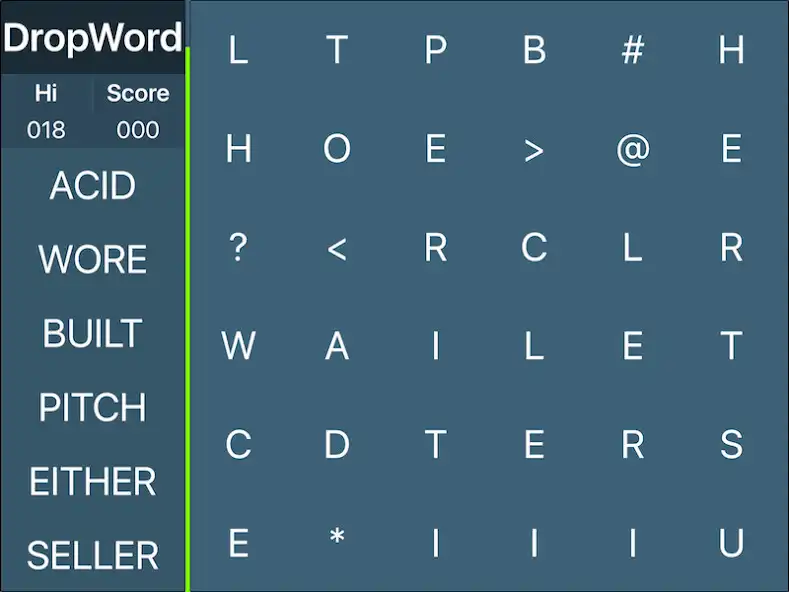 Play DropWord as an online game DropWord with UptoPlay