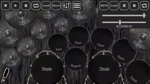 Play Drum kit metal as an online game Drum kit metal with UptoPlay