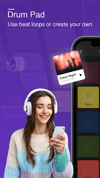 Play Drum Pad: Music and Beat Maker  and enjoy Drum Pad: Music and Beat Maker with UptoPlay