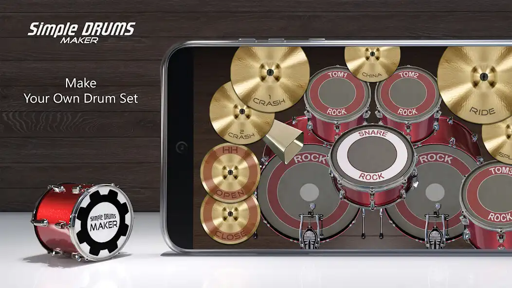 Play Drums Maker: Drum simulator  and enjoy Drums Maker: Drum simulator with UptoPlay