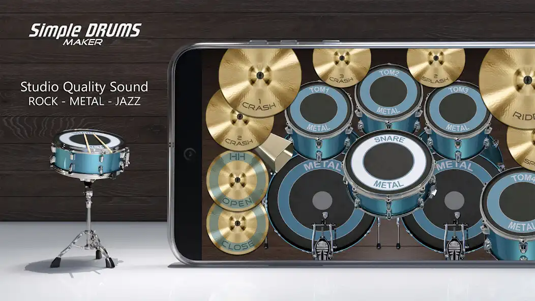 Play Drums Maker: Drum simulator as an online game Drums Maker: Drum simulator with UptoPlay