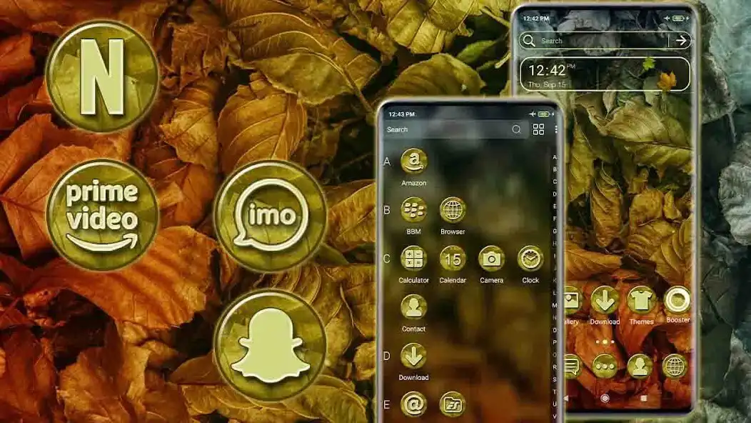 Play Dry Leaves Theme Launcher  and enjoy Dry Leaves Theme Launcher with UptoPlay