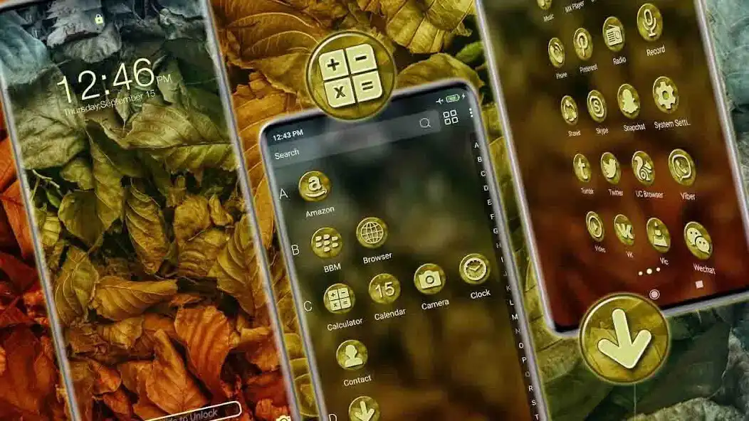 Play Dry Leaves Theme Launcher as an online game Dry Leaves Theme Launcher with UptoPlay