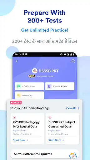 Play DSSSB PRT Exam Preparation App as an online game DSSSB PRT Exam Preparation App with UptoPlay