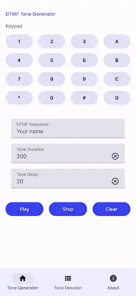 Play DTMF Tone Generator  Decoder  and enjoy DTMF Tone Generator  Decoder with UptoPlay