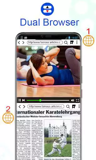 Play Dual Browser: Fast Secure Private Browser  and enjoy Dual Browser: Fast Secure Private Browser with UptoPlay