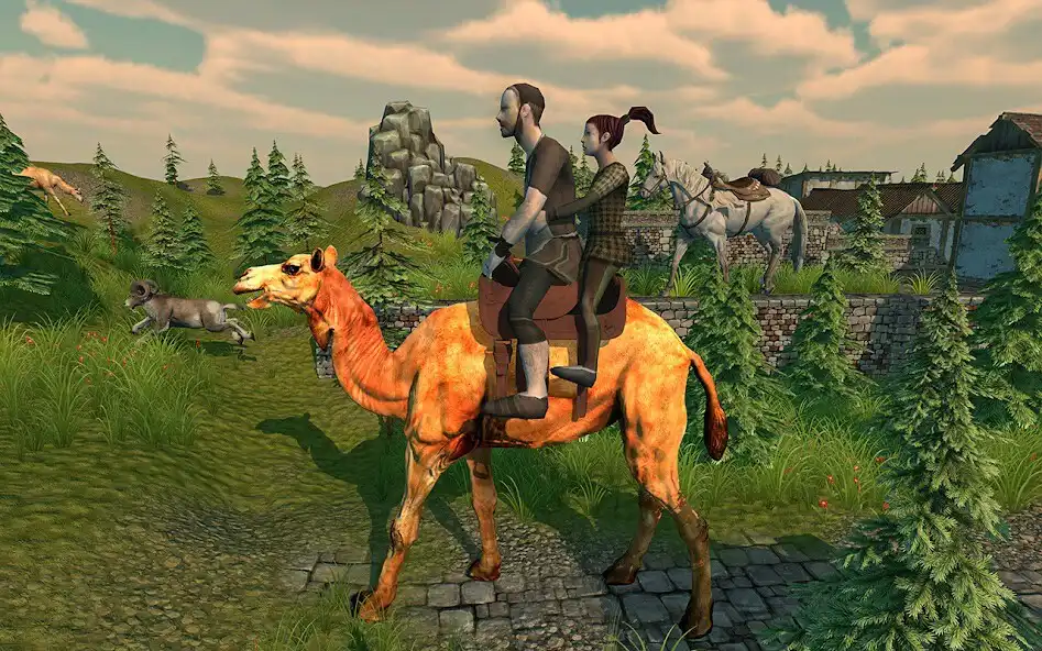 Play Dubai Camel Simulator as an online game Dubai Camel Simulator with UptoPlay