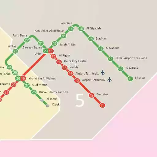 Free play online Dubai Metro Map APK