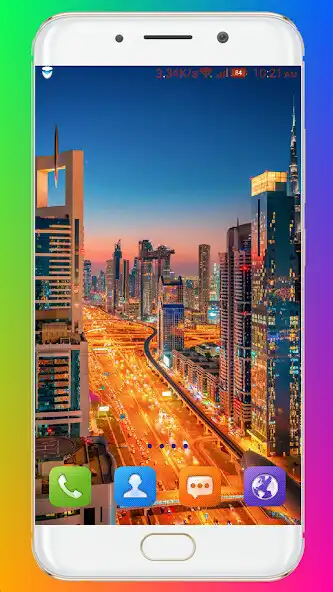 Play Dubai Night Wallpaper as an online game Dubai Night Wallpaper with UptoPlay