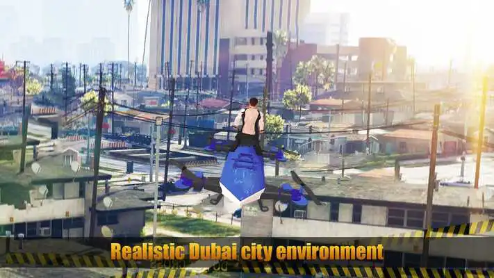 Play Dubai Police Flying Hover Bike Vs Underworld Mafia