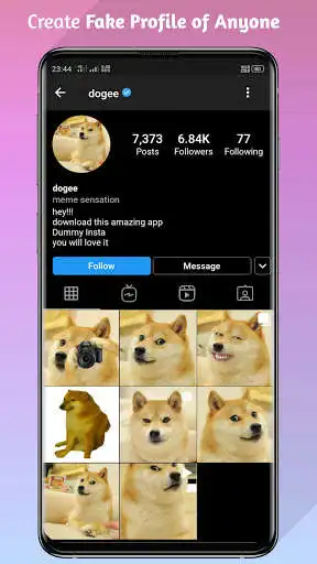 Play Dummy App- Fake Chat Post Profile Story Live Prank  and enjoy Dummy App- Fake Chat Post Profile Story Live Prank with UptoPlay