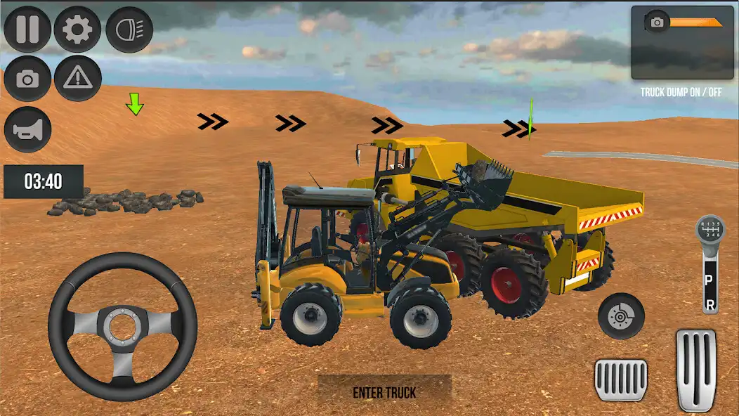 Play Dumper Truck Loader as an online game Dumper Truck Loader with UptoPlay
