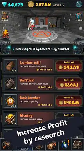 Play Dungeon Idle Tycoon as an online game Dungeon Idle Tycoon with UptoPlay