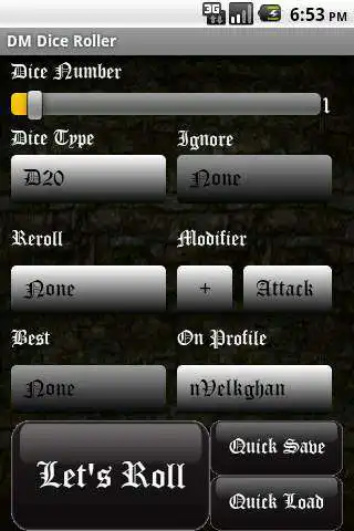 Play APK Dungeon Master Dice Roller  and enjoy Dungeon Master Dice Roller with UptoPlay vasper.biz.games.utils.dmDiceRoller