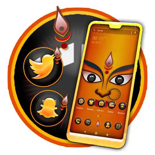 Play Durga Maa Theme Launcher APK